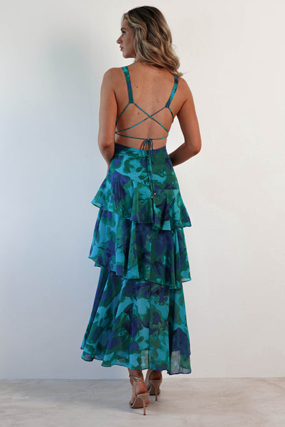 Merel™ | Bloemen Maxi-jurk