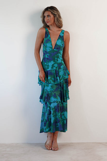 Merel™ | Bloemen Maxi-jurk