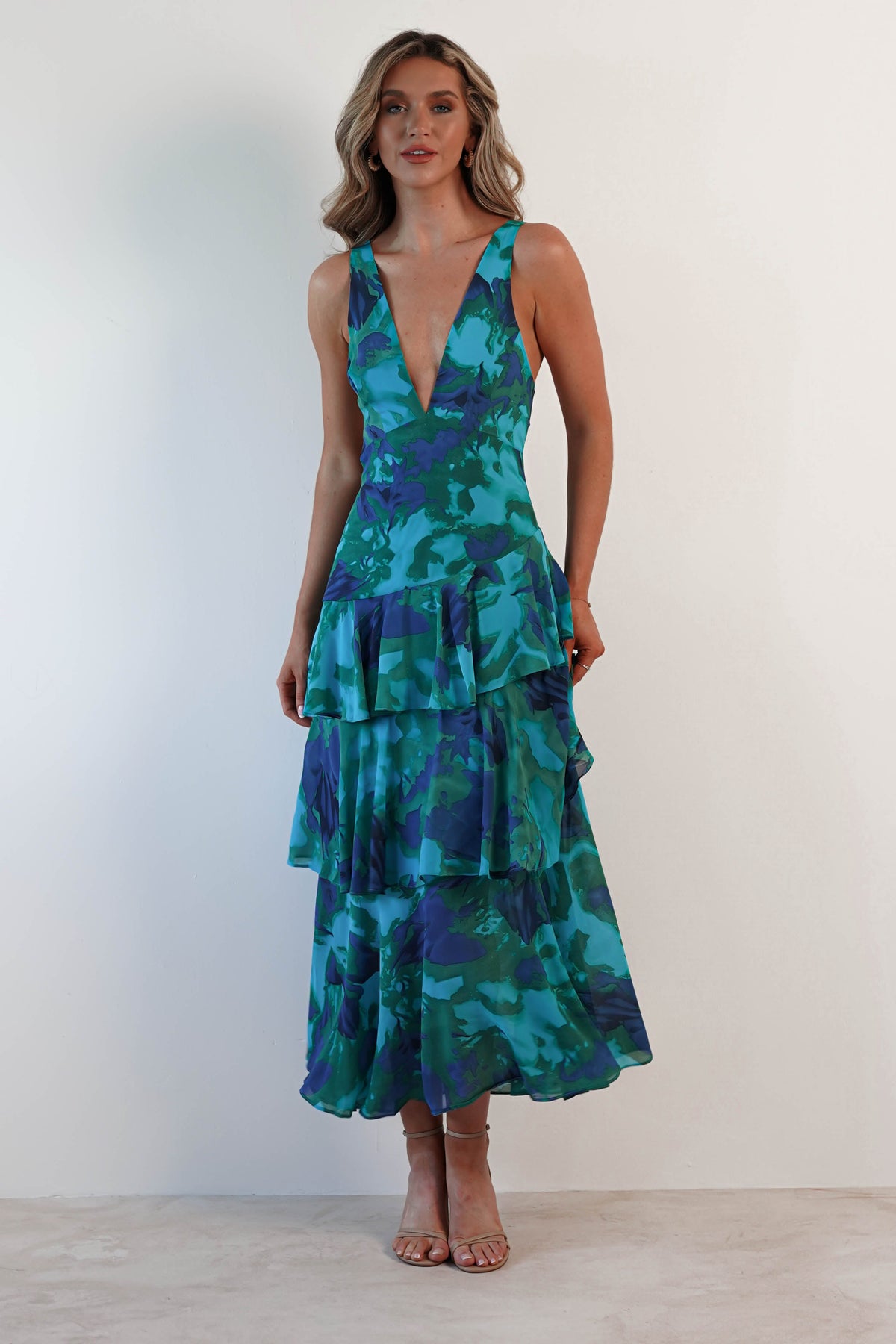 Merel™ | Bloemen Maxi-jurk
