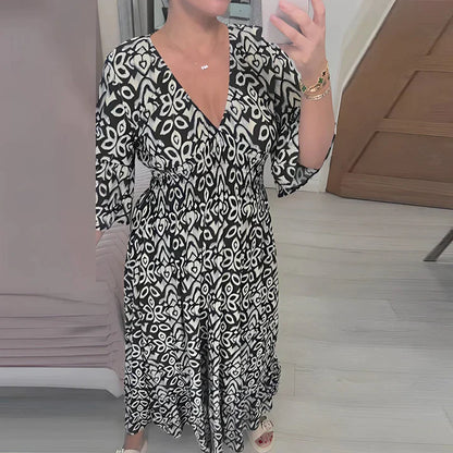 Myrthe™ | Boho Chic V-hals Jurk
