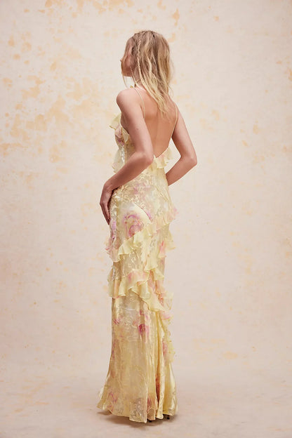Annabel™ | Elegante Bloemen Maxi-jurk