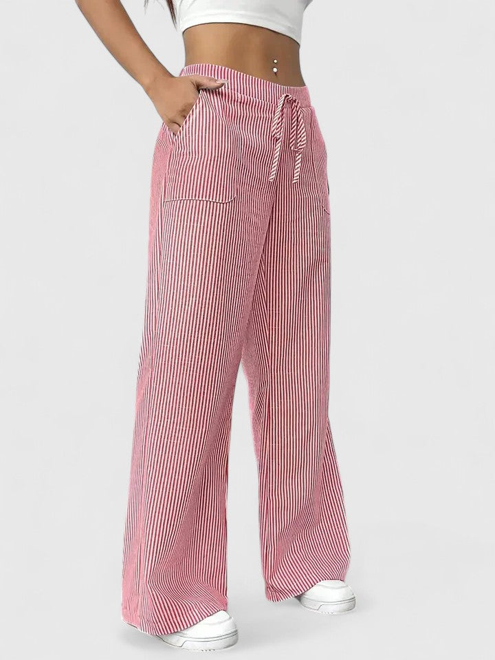 Dominique™ | Ruime en comfortabele broek met elegante details