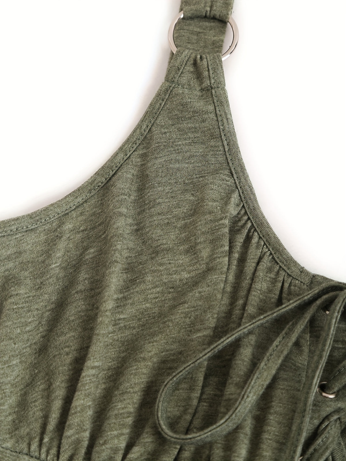 Jade™ | Casual jurk met striksluiting en ronde hals