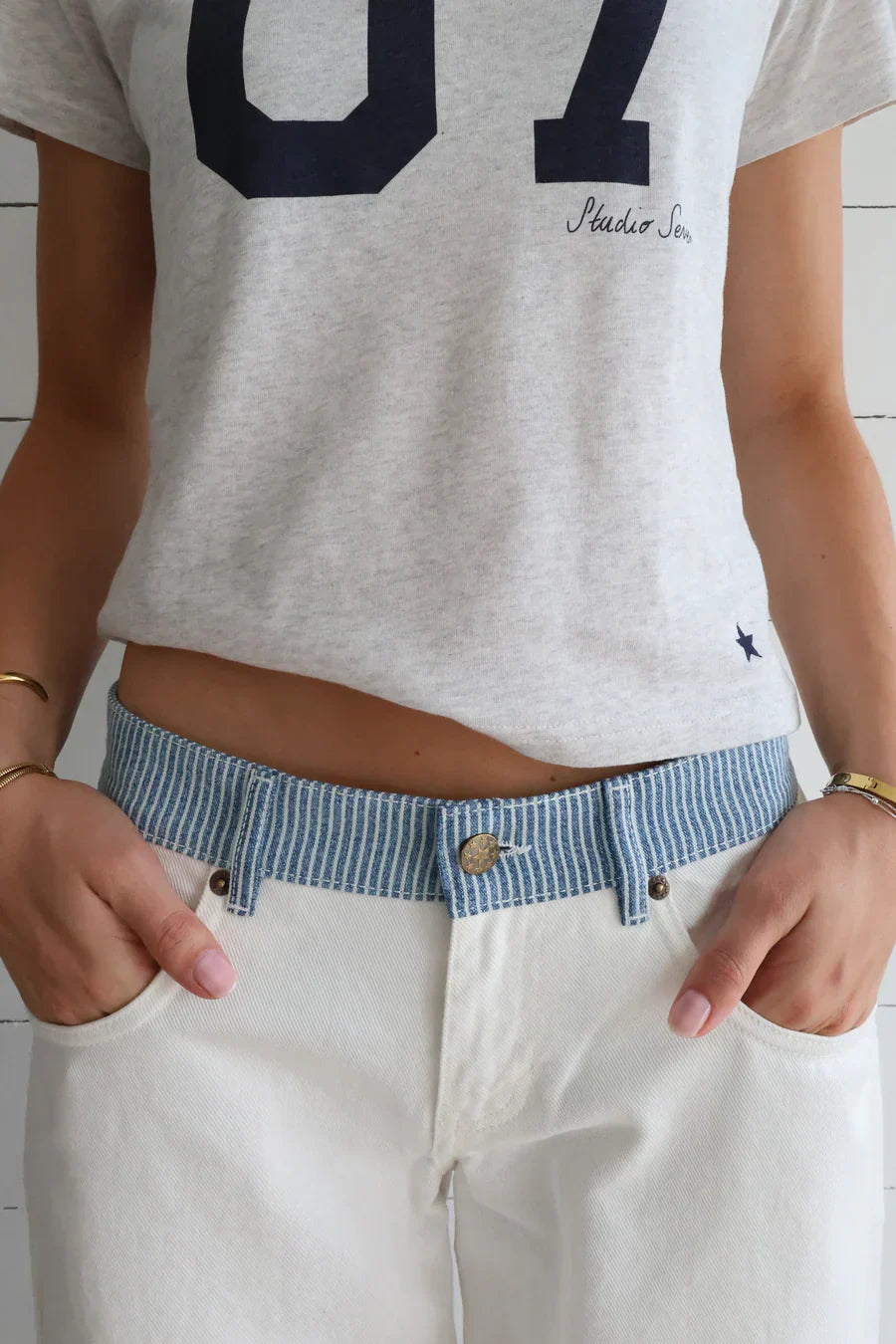 Jodie™ | Wijde Jeans met Tailleband