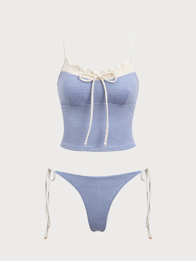 Maud™ | Geruit Vintage Tankini Set