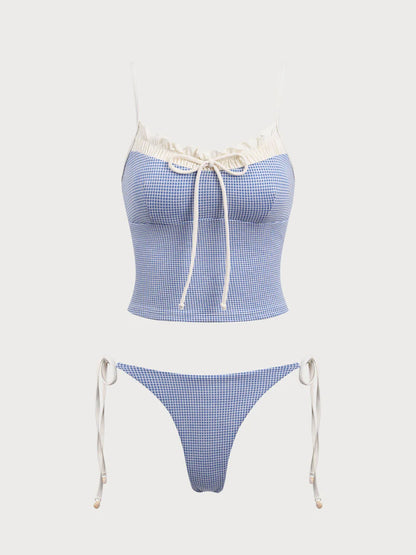 Maud™ | Geruit Vintage Tankini Set